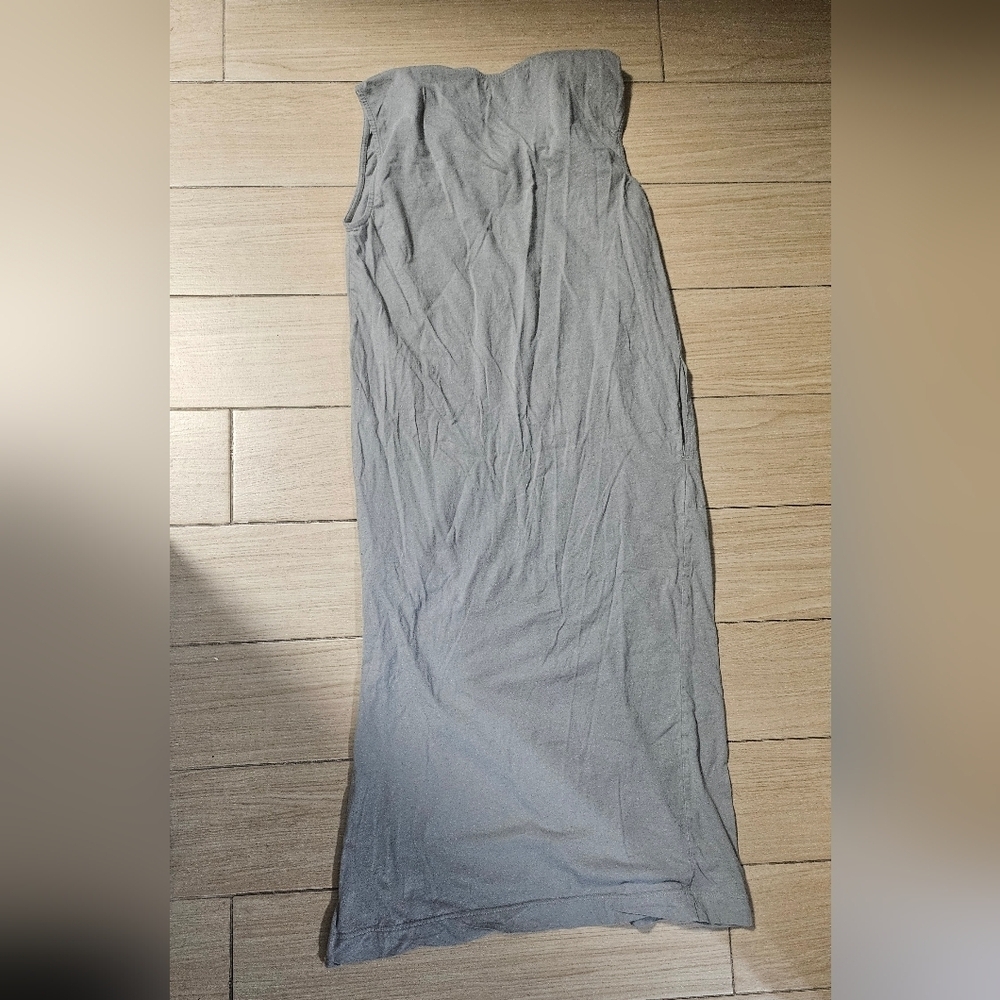 Free People FP Beach Crew Neck Maxi Dress one shoulder twist with pockets - Picture 6 of 6